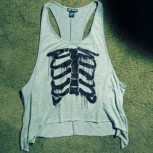 Glitter Rib-Cage Top